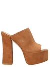 Stuart Weitzman Open-toe 145mm Heeled Mules In Brown