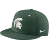 NIKE NIKE GREEN MICHIGAN STATE SPARTANS TRUE PERFORMANCE FITTED HAT