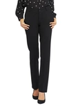 Nydj Marilyn Straight-leg Jeans In Black
