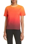 COURRÈGES GRADIENT SUNSET COTTON T-SHIRT