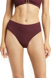 CHANGE OF SCENERY CLASSIC TEXTURED MID WAIST BIKINI BOTTOMS