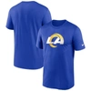 NIKE NIKE  ROYAL LOS ANGELES RAMS LEGEND LOGO PERFORMANCE T-SHIRT