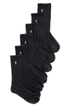 POLO RALPH LAUREN ASSORTED 6-PACK CREW SOCKS