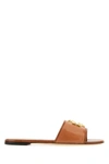 Tory Burch 'eleanor' Slide Sandals In Camel