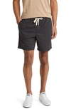 Rails Cruz Stretch Cotton Drawstring Shorts In Washed Black
