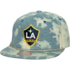 Mitchell & Ness Men's  Blue La Galaxy Acid Wash Snapback Hat In Blue