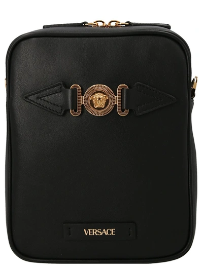 Versace 'medusa Biggie' Crossbody Bag In Black