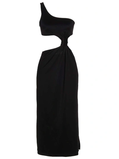 Versace Swim Robe Dress In Black