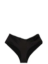 Versace Bikini Briefs With Knot Beachwear Black In Black