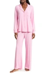 Skims Soft Lounge Rib Pajamas In Cotton Candy