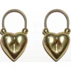 67jewelry Gold Puffed Heart Earrings In Gold