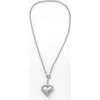 67jewelry Puffed Heart Necklace Ii In Silver