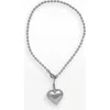 67jewelry Puffed Heart Necklace In Metallic