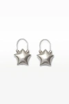 67jewelry Puffed Star Earrings In Silver