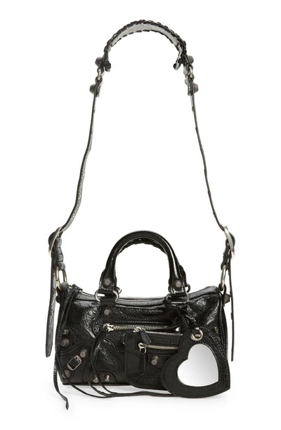 BALENCIAGA BALENCIAGA MINI LE CAGOLE LEATHER SHOULDER BAG