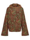 Vitelli Jacquard Flow Hooded Sweater In Multicolor