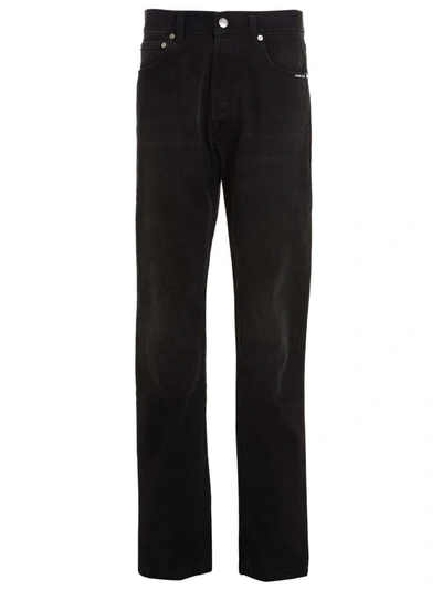 Vtmnts Black Cut-up Jeans In Negro