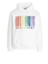 Vtmnts Barcode-print Cotton-blend Hoodie In White