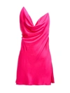 Y/project Y Project Satin Slip Dress In Fuchsia