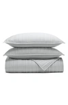 Boll & Branch Organic Signature Stripe Quilt Set In Shore