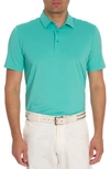 ROBERT GRAHAM AXELSEN SOLID SHORT SLEEVE PERFORMANCE GOLF POLO