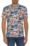 Robert Graham Hawaiian Summer Graphic T-shirt In White Multi