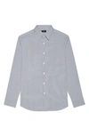 THEORY IRVING STRIPE STRETCH BUTTON-UP SHIRT