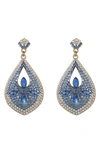 Eye Candy Los Angeles Alejandra Statement Teardrop Earrings In Gold