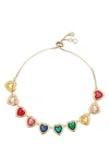 EYE CANDY LOS ANGELES THE LUXE COLLECTION RUBY HEARTS BOLO BRACELET