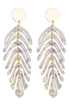 Eye Candy Los Angeles The Luxe Collection Lexy Drop Earrings In Purple