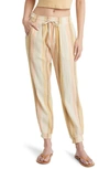 Rip Curl Classic Surf Stripe Cotton Pants In Straw