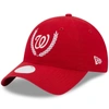 New Era Red Washington Nationals Leaves 9twenty Adjustable Hat In Red