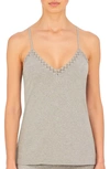 NATORI NATORI BLISS LACE EDGE HIGH-LOW COTTON CAMISOLE