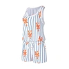 Concepts Sport White New York Mets Reel Pinstripe Knit Romper In White