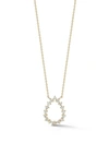 Dana Rebecca Designs Vivian Lily Diamond Teardrop Pendant Necklace In Yellow Gold
