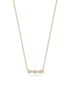 Dana Rebecca Designs Sophia Ryan Teardrop Bar Pendant Necklace In Yellow Gold