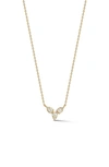 Dana Rebecca Designs Sophia Ryan V-pendant Necklace In Yellow Gold