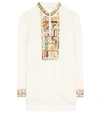 TORY BURCH TORY EMBROIDERED LINEN AND COTTON TUNIC,P00251921