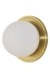 Renwil Round Wall Sconces In Hugo Antique Brushed Brass