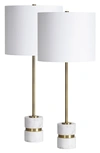 Renwil Talulla Set Of 2 Table Lamps In Antique Brushed Brass