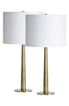 Renwil Sarai Set Of 2 Table Lamps In Antique Brushed Brass