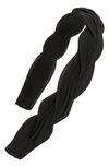 Tasha Twisted Headband In Black