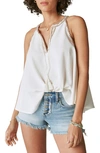Lucky Brand Embroidered Swing Tank In Bright White