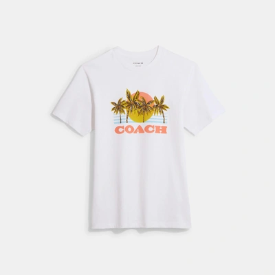 Coach Outlet Hawaiian Graphic T-shirt In White