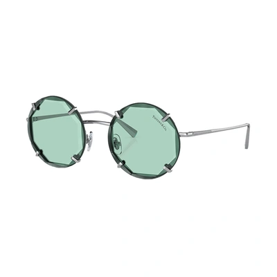 Tiffany & Co Tf 3091 6001d9 52mm Womens Geometric Sunglasses In Light Azure