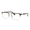 Prada Pr 54tv 01u1o1 55mm Unisex Rectangle Eyeglasses 55mm In Multi