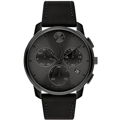 Movado Men's Bold Thin Black Dial Watch