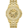 Bulova Men's Octava Automatic Crystal-accent Gold-tone Stainless Steel Bracelet Watch 41.7mm In Gold