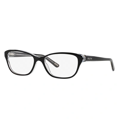 Ralph By Ralph Lauren Ra 7020 541 52mm Womens Cat-eye Eyeglasses 52mm In Black