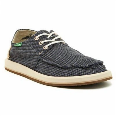 Sanuk Men Drewby Dropout Slip On Shoe In Navy In Blue